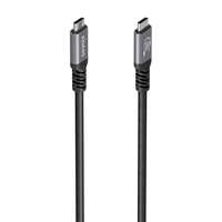 Miniatura 1 de AISENS - CABLE USB4 GEN3x2 ALUMINIO 40GBPS 8K@60HZ 5A 48V 240W E-MARK, TIPO USB-C/M-USB-C/M, NEGRO, 0.5M