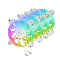 Miniatura 7 de KIT 4xVENTILADOR INTERNO ARGB MARS GAMING MF4AW 120mm SIN MARCO RODAMIENTO FDB BLANCO