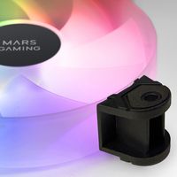 Miniatura 7 de KIT 4xVENTILADOR INTERNO ARGB MARS GAMING MF4A 120mm SIN MARCO RODAMIENTO FDB NEGRO