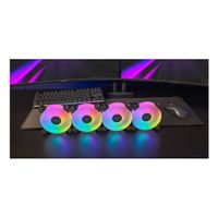 Miniatura 8 de KIT 4xVENTILADOR INTERNO ARGB MARS GAMING MF4A 120mm SIN MARCO RODAMIENTO FDB NEGRO