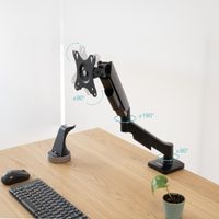 Miniatura 7 de Tooq Soporte mesa DB1733TNR-B 1 brazo 17-32 Negro