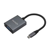 Miniatura 2 de AISENS Conversor Aluminio USB-C a VGA, USB-C/M-HDB15/H, Gris, 15cm
