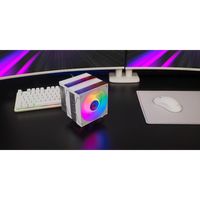 Miniatura 8 de VENTILADOR CON DISIPADOR DE CPU MARS GAMING MCPUX26W TDP 350W DOBLE TORRE PWM ARGB BLANCO