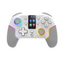 Miniatura 2 de GAMEPAD BLUETOOTH MARS GAMING MGPV3W PANTALLA LCD BT+2.4G+USB MULTIPLATAFORMA HALL EFFECT BLANCO