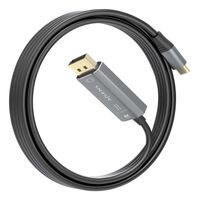 Miniatura 3 de AISENS Cable Conversor Aluminio Bidireccional USB C A DisplayPort 8K 60Hz  USB C M DP M  Negro  1 8m