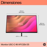 Miniatura 6 de HP Monitor USB-C 4K HP E32k G5   31.5" LCD IPS 4K Ultra HD HDMI Altavoces
