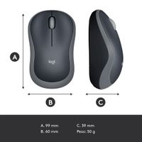 Miniatura 11 de RATON LOGITECH INALAMBRICO NANO M185 NEGRO/GRIS