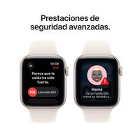 Miniatura 8 de Apple Watch SE 3 GPS 44mm Starlight Aluminium Case with Starlight Sport Band - M/L