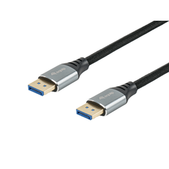 CABLE DISPLAYPORT A DISPLAYPORT PREMIUM 2,1 EQUIP 119281 1M 16K 60Hz 54Gps ALUMINIO