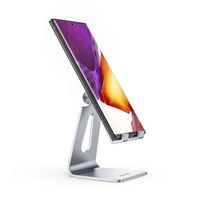 Miniatura 6 de AISENS Soporte De Sobremesa Tamaño M Ajustable (1 Pivote) Para Movil / Tablet, Plata