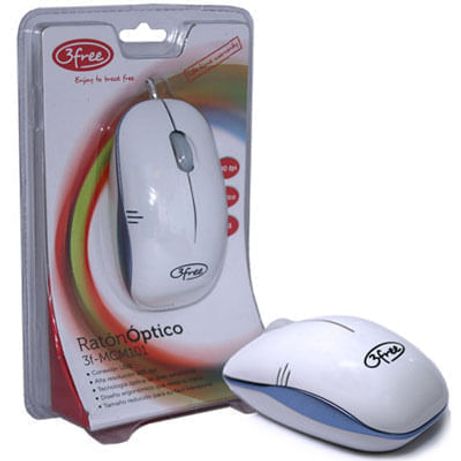 MOUSE OPTICO USB 3FREE MCM101/WB DISEÑO BLANCO AZUL - Imagen 1 de 3 MOUSE OPTICO USB 3FREE MCM101/WB DISEÑO BLANCO AZUL - Imagen 1 de 3