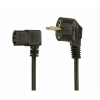 Miniatura 1 de CABLE ALIMENTACION GEMBIRD SCHUKO A C13 90 GRADOS 1,8M