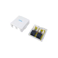 Miniatura 4 de ROSETA DE SUPERFICIE EQUIP 235216 CATEGORIA 6A 2 HEMBRA RJ45 COLOR BLANCO