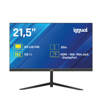 Miniatura 1 de IGGUAL Monitor 21,5" IPS 1ms FHD 120Hz VGA HDMI DP   21.5" LED IPS Full HD HDMI VGA
