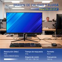 Miniatura 8 de IGGUAL Monitor 21,5" IPS 1ms FHD 120Hz VGA HDMI DP   21.5" LED IPS Full HD HDMI VGA