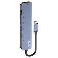 Miniatura 3 de Savio AK 82 hub de interfaz USB Tipo C 5000 Mbit s Negro