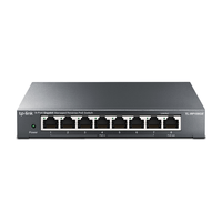 Miniatura 1 de SWITCH GESTIONABLE REVERSE POE TP-LINK RP108GE 7ENTRADAS POE Y 1SALIDA POE GIGABIT 1PUERTO DE SALIDA CC CONMUTABLE A 5V Y 12V