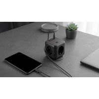 Miniatura 2 de POWERCUBE MARS GAMING MD-CUBE20 4 USB 3 TOMAS DE CORRIENTE. REGLETA COLOR NEGRO