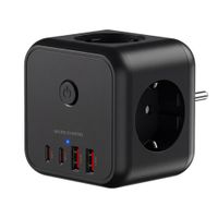 Miniatura 11 de POWERCUBE MARS GAMING MD-CUBE20 4 USB 3 TOMAS DE CORRIENTE. REGLETA COLOR NEGRO