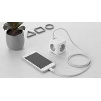 Miniatura 2 de POWERCUBE MARS GAMING MD-CUBE20W 4 USB 3 TOMAS DE CORRIENTE. REGLETA COLOR BLANCO