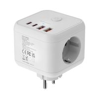 Miniatura 7 de POWERCUBE MARS GAMING MD-CUBE20W 4 USB 3 TOMAS DE CORRIENTE. REGLETA COLOR BLANCO