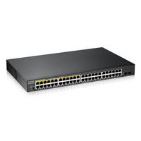 Miniatura 3 de Zyxel GS1900-48HP v2  48-puertos GbE L2 Smart Switch  170 Watt  montaje en rack. Soporta IPv6  VLAN. No gestionable via