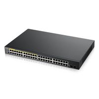 Miniatura 4 de Zyxel GS1900-48HP v2  48-puertos GbE L2 Smart Switch  170 Watt  montaje en rack. Soporta IPv6  VLAN. No gestionable via