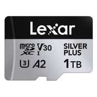 Miniatura 2 de LEXAR 1TB MICROSDXC UHS-I HIGH-PERFORMANCE SILVER PLUS UP TO 205MB/S READ 150MB/S WRITE C10 A2 V30 U3,WITH ADAPTER