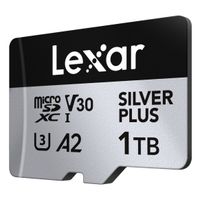 Miniatura 3 de LEXAR 1TB MICROSDXC UHS-I HIGH-PERFORMANCE SILVER PLUS UP TO 205MB/S READ 150MB/S WRITE C10 A2 V30 U3,WITH ADAPTER