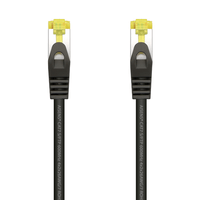 Miniatura 1 de AISENS Cable De Red Latiguillo RJ45 LSZH Cat.7 600 MHz S/FTP PIMF AWG26, Negro, 0.5 m