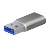 Miniatura 2 de MINI ADAPTADOR AISENS USB 3.2 GEN2 USB 2.03A TIPO USB-C H-A M GRIS