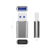 Miniatura 4 de MINI ADAPTADOR AISENS USB 3.2 GEN2 USB 2.03A TIPO USB-C H-A M GRIS