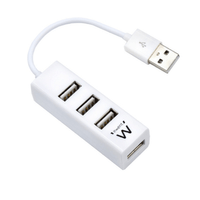 Miniatura 1 de EWENT EW1122 MINI-HUB USB 4 PUERTOS BLANCO