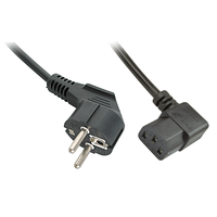 Miniatura 1 de 2M ANGLED SCHUKO TO C13 MAINS CABLE
