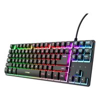 Miniatura 5 de TECLADO TRUST GXT 833 THADO COMPACTO USB 2.0 CABLE 1.5m ILUMINACION RGB COLOR NEGRO