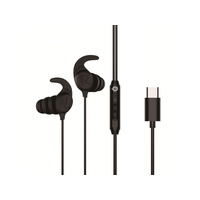 Miniatura 1 de AURICULAR INTRAUDITIVO USB-C CONCEPTRONIC BRENDAN05B 1.2m MICROFONO CONTROLES COLOR NEGRO