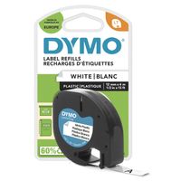 Miniatura 3 de CINTAS LETRATAG PLASTICO 12MM X 4 M NEGRO/BLANCO DYMO S0721660