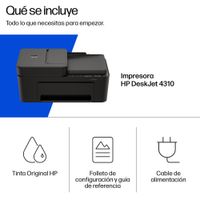 Miniatura 4 de HP DeskJet Multifunción A4Wifi Thermal Inkjet Dúplex DeskJet 4310 Inalámbrico All-in-One Color Impresora, Instant Ink