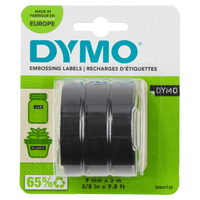 Miniatura 1 de PACK 3 CINTAS ETIQUETAS NEGRO 9MMX3M. DYMO S0847730