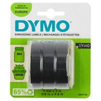 Miniatura 2 de PACK 3 CINTAS ETIQUETAS NEGRO 9MMX3M. DYMO S0847730