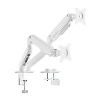 Miniatura 2 de AISENS Soporte de Mesa Eco Contrapeso Giratorio e Inclinable para Monitor TV 9KG  3 Pivotes  2 Brazos  de 17  32   Negro