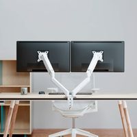 Miniatura 6 de AISENS Soporte de Mesa Eco Contrapeso Giratorio e Inclinable para Monitor TV 9KG  3 Pivotes  2 Brazos  de 17  32   Negro
