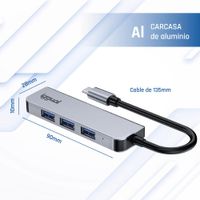 Miniatura 11 de iggual Hub USB 3.0 tipo C x 4 puertos HUB-C-4p