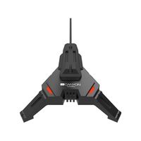 Miniatura 3 de CANYON Gaming Soporte elastico para mouse 2 en 1-concentrador USB 2.0-concentrador USB 4-cable trenzado 1,5 m--luz LED-Negro