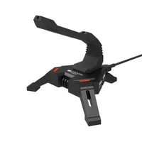 Miniatura 4 de CANYON Gaming Soporte elastico para mouse 2 en 1-concentrador USB 2.0-concentrador USB 4-cable trenzado 1,5 m--luz LED-Negro
