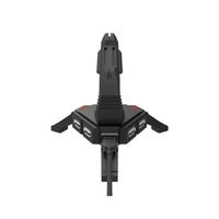 Miniatura 5 de CANYON Gaming Soporte elastico para mouse 2 en 1-concentrador USB 2.0-concentrador USB 4-cable trenzado 1,5 m--luz LED-Negro