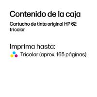 Miniatura 4 de TINTA HP 62 TRICOLOR