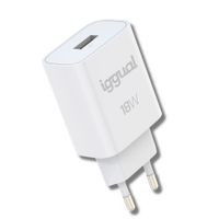 Miniatura 14 de iggual Cargador 1xUSB carga rápida QC3.0 18W