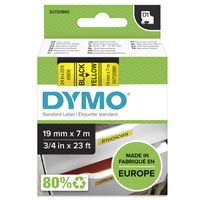Miniatura 2 de CINTA ROTULADORA D1 19MMX7M NEGRO/AMARILLO DYMO S0720880