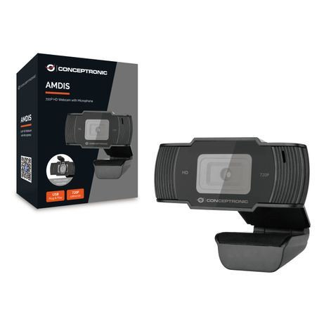 WEBCAM FHD CONCEPTRONIC AMDIS 720P USB 3.6MM 30 FPS ANGULO VISION 68º MICROFONO INTEGRADO - Imagen 2 de 5 WEBCAM FHD CONCEPTRONIC AMDIS 720P USB 3.6MM 30 FPS ANGULO VISION 68º MICROFONO INTEGRADO - Imagen 2 de 5